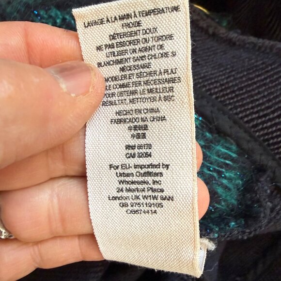 Free People Women's Blazer Jacket Sz M Black Combo Wool Blend Better Together - Picture 8 of 14